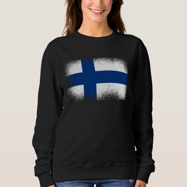 Finska flaggan Finland T Shirt (Framsida)