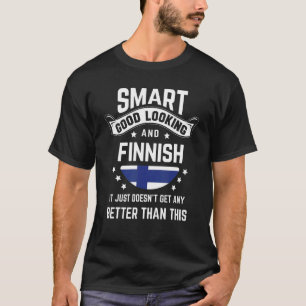 Finska flaggan Ursprungsstolthet Finland Finska r T Shirt