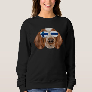 Finska flaggan Wales Springer Spaniel Hund Finland T Shirt