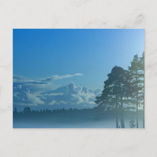 Finska foggy sjö vykort
