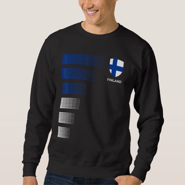 Finska fotbollen Jersey Lång Ärmad Tröja (Framsida)