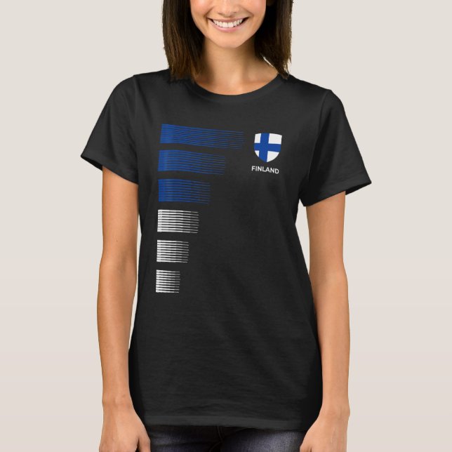 Finska fotbollen Jersey T Shirt (Framsida)