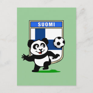 Finska fotbollspanda vykort