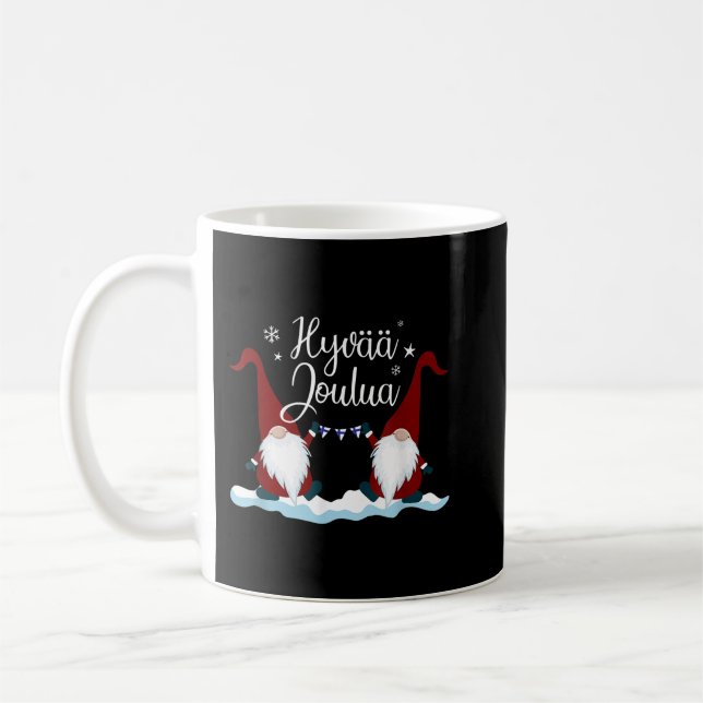 Finska God jul Finland Gift Tee Hyvaa Jou Kaffemugg (Vänster)