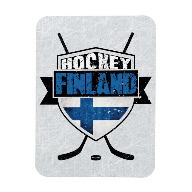 Finska Hockey Shield Suomi Magnet (Vertikal)