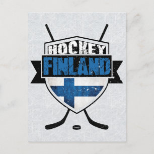 Finska Hockey Shield Suomi Vykort