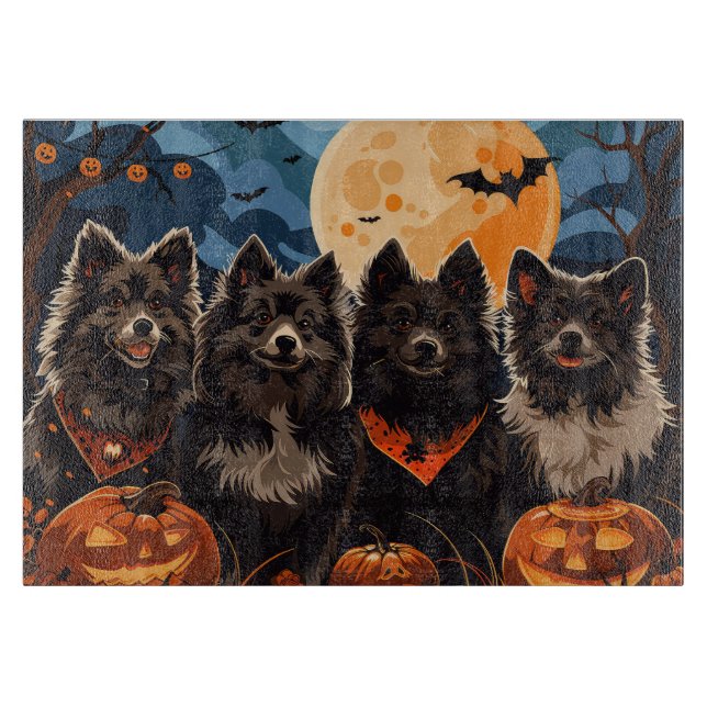 Finska Lapphund Halloween Spooky (Framsidan)