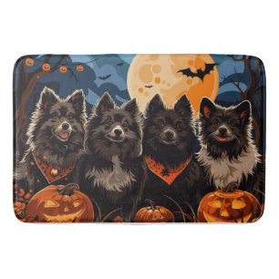 Finska Lapphund Halloween Spooky Badrumsmatta