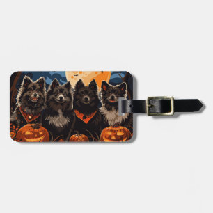 Finska Lapphund Halloween Spooky Bagagebricka