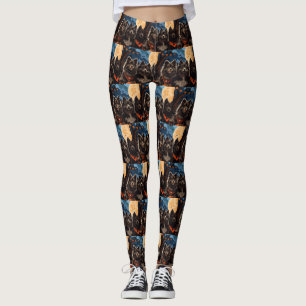 Finska Lapphund Halloween Spooky Leggings