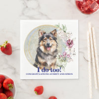 Finska lapphund Hund Bröllop-blöjor med foto