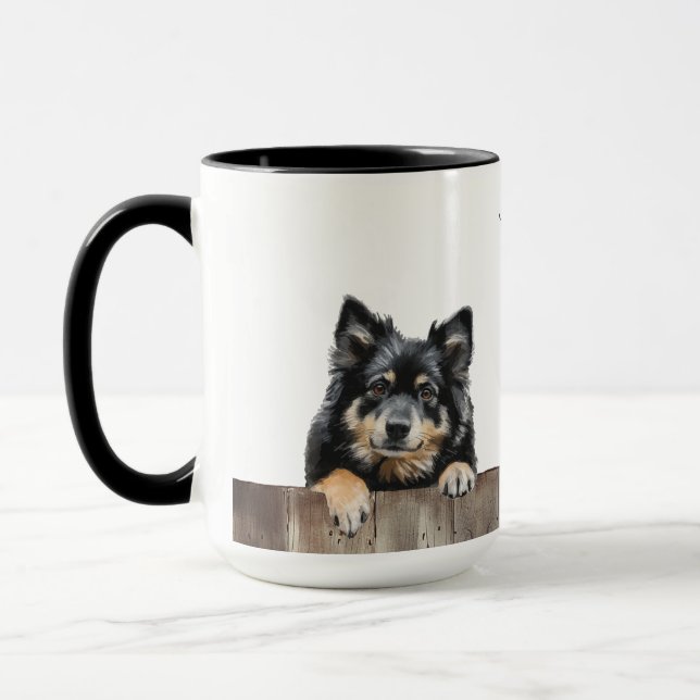 Finska Lapphund Hund Mugg (Vänster)