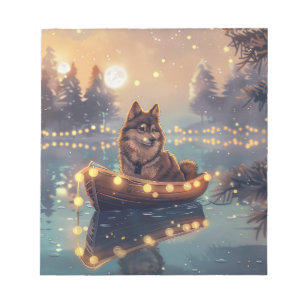 Finska Lapphund-juljulen Festive Voyage Anteckningsblock