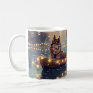 Finska Lapphund-juljulen Festive Voyage Kaffemugg
