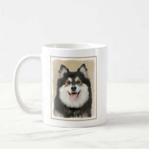 Finska Lapphund Painting - Cute Original Hund Art Kaffemugg