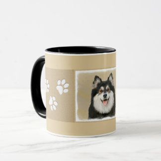 Finska Lapphund Painting - Cute Original Hund Art Mugg
