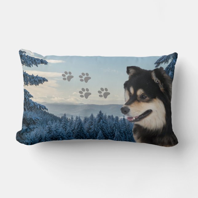 Finska Lapphund Roni Lumbarkudde (Framsida)