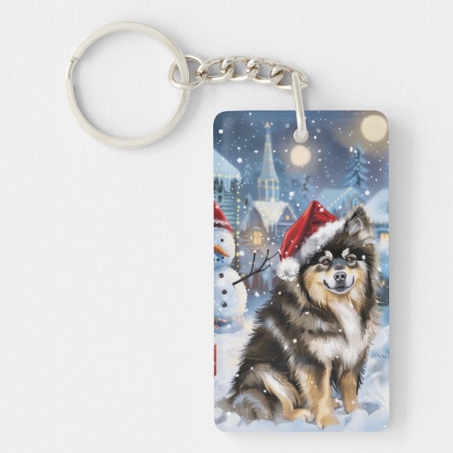 Finska Lapphund Winter Wonderland jul Joy (Framsidan)