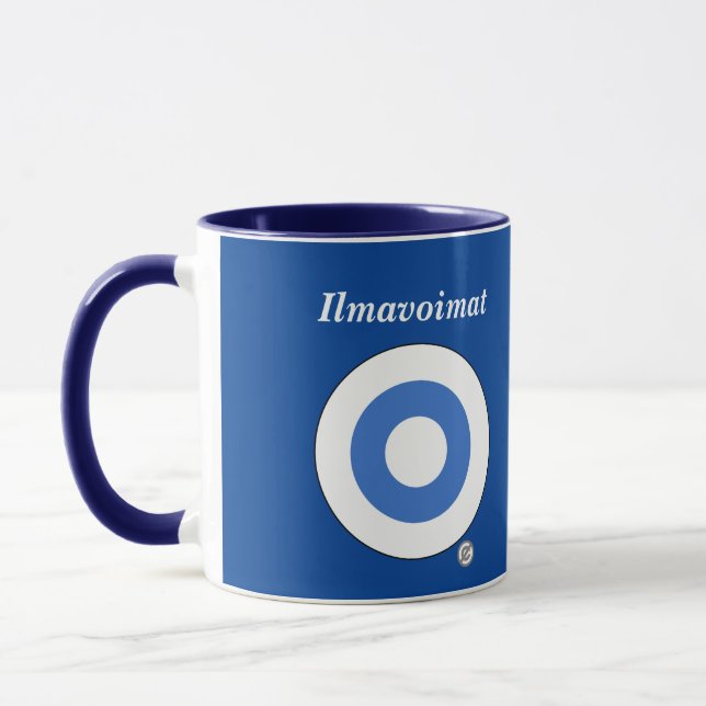 Finska Luft-styrkan (Ilmavoima )11 oz Mugg (Vänster)