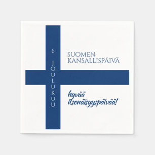 Finska nationaldagen i Suomen Kansallispäivä Pappersservett