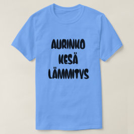 Finska Ord för sommarvärme i sol T-shirt