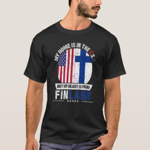 Finska patriot Heart från Finland T Shirt