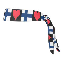 Finska Pridet Flagga Heart Kärlek Mönster