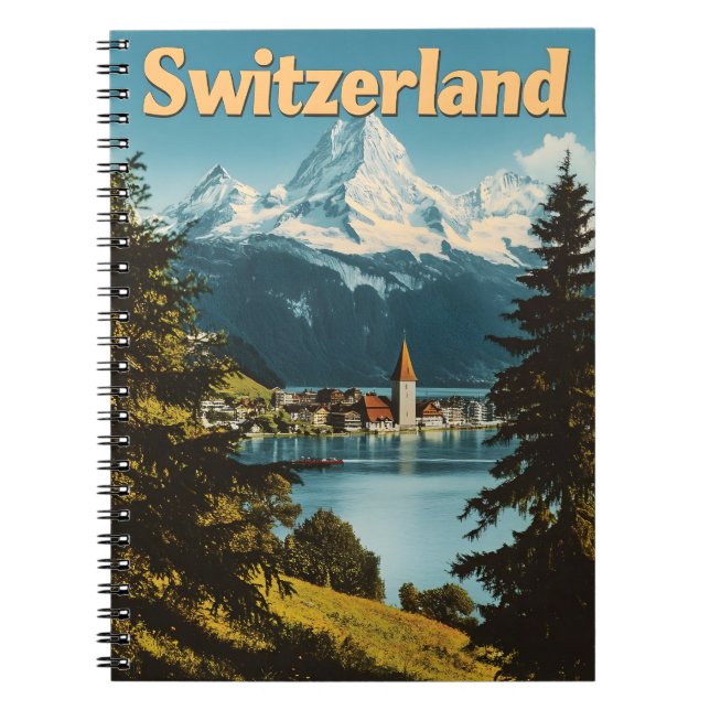 Finska schweiziska schweiziska Alpernor Anteckningsbok (Framsidan)