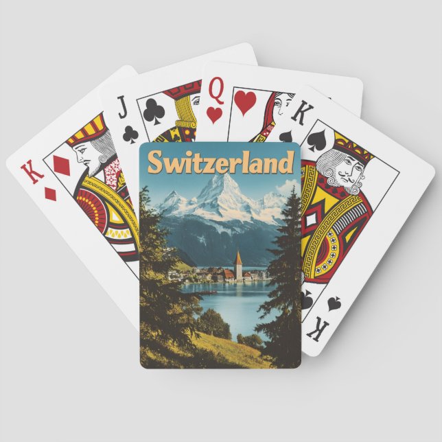 Finska schweiziska schweiziska Alpernor Casinokort (Baksidan)