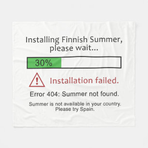 Finska sommarfiltar fleecefilt