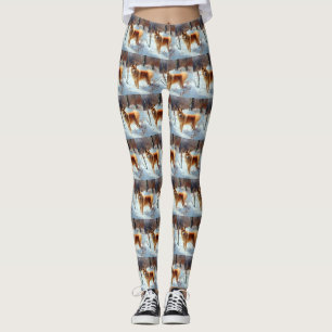 Finska Spitz Låt det snöa jul Leggings