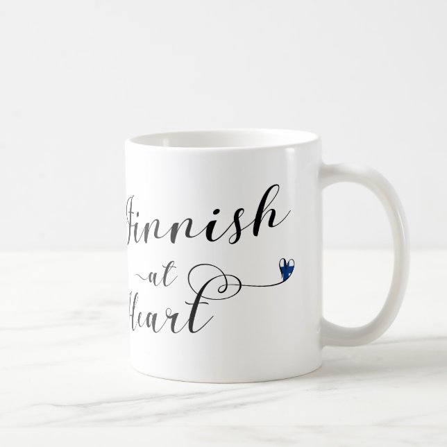 Finska vid Heart Mugg, Finland Kaffemugg (Höger)