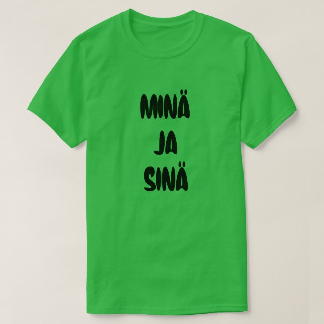 Finskt ord för mig och dig t shirt (Design framsida)