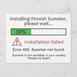 Finskt sommarvykort vykort