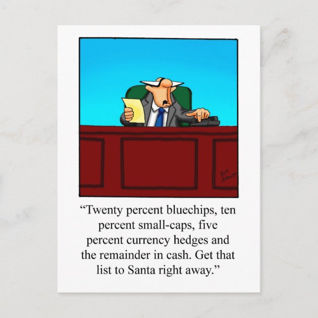 Finskt visitkort för julgranen i Humor Helg Vykort (Framsida)