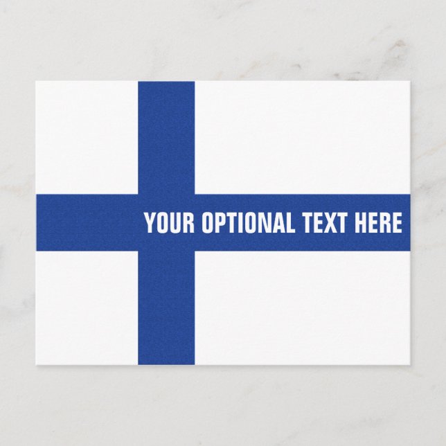 Finskt vykort för anpassningsbar (Framsida)