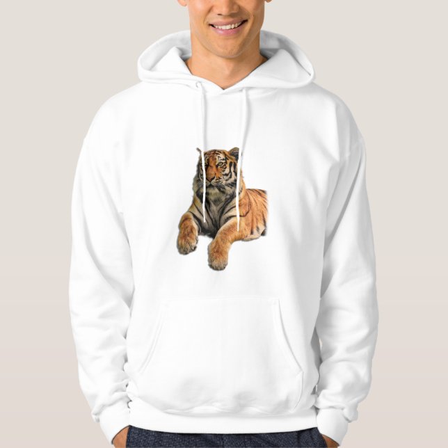 Fint Bengal Tiger Ansikte & Tass Photo Hoodie (Framsida)