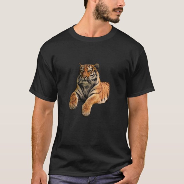 Fint Bengal Tiger Ansikte & Tass Photo T Shirt (Framsida)