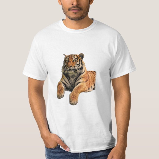 Fint Bengal Tiger Ansikte & Tass Photo T Shirt (Framsida)