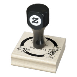 Fint blomstrande bröllop stämpel