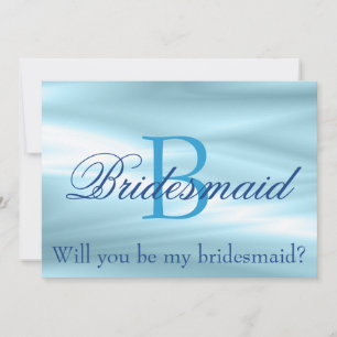 Fint Blue Bridesmaid Frieri Inbjudningar