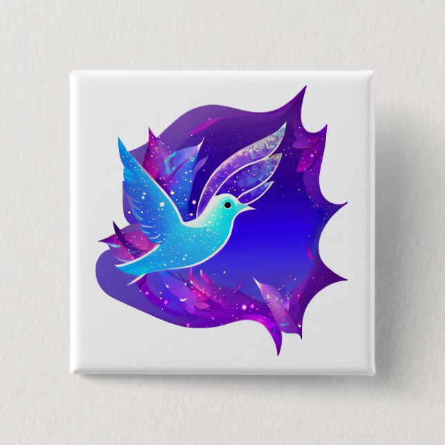 Fint Blue Dove Graphic Knapp (Framsida)