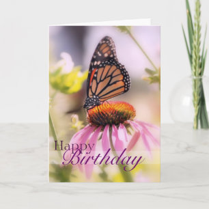 Fint Butterfly Grattis på födelsedagen-kort Kort
