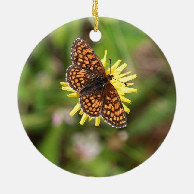 Fint, Butterfly! Julgransprydnad Keramik (Baksidan)