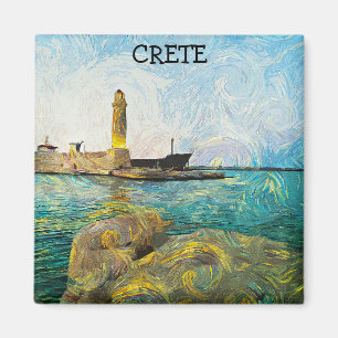 Fint Crete Greece Oil Paint Magnet