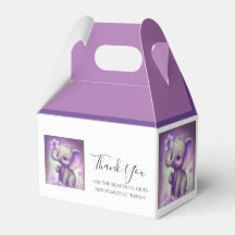 Fint Elephant lila Favor Box
