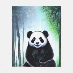 Fint, fegt lilla Panda Bear Unge Fleecefilt