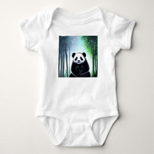 Fint, fegt lilla Panda Bear Unge T Shirt