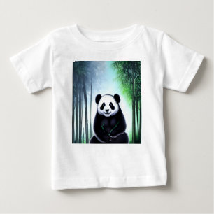 Fint, fegt lilla Panda Bear Unge T Shirt