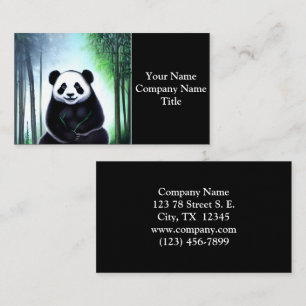 Fint, fegt lilla Panda Bear Unge Visitkort